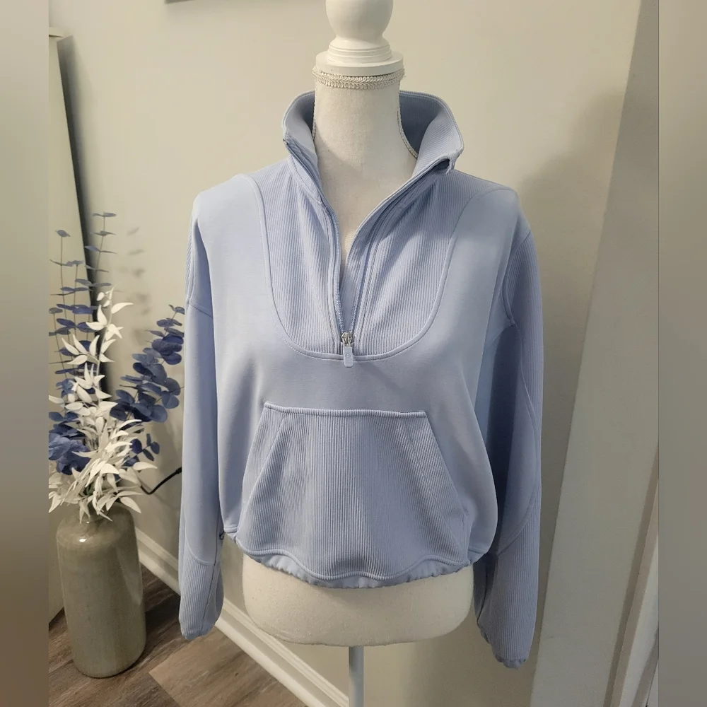 LULULEMON BRUSHED RIBBED SOFTSTREME HALF ZIP - Picture 7 of 14
